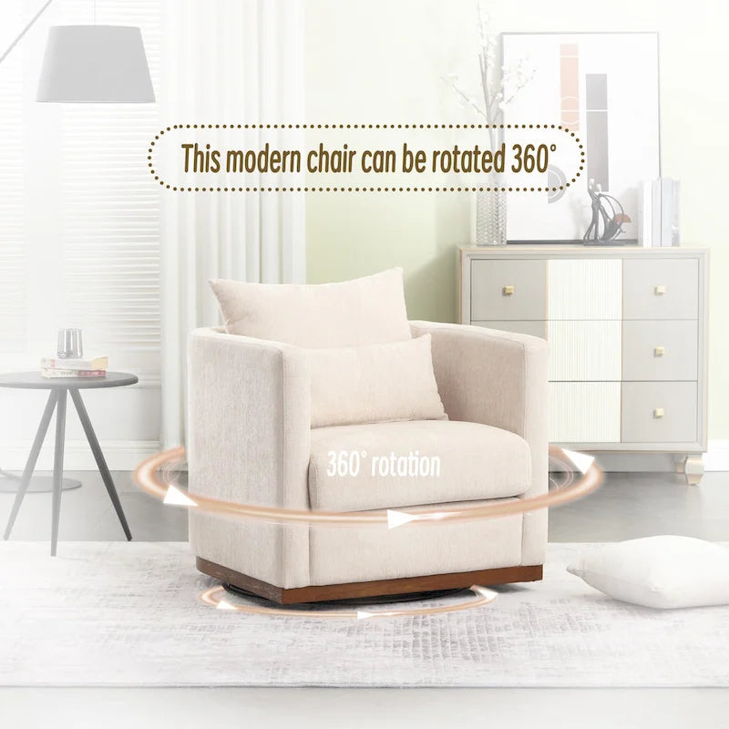 Le fauteuil baquet pivotant Chenille est doté d'une base métallique robuste et d'un design ergonomique.