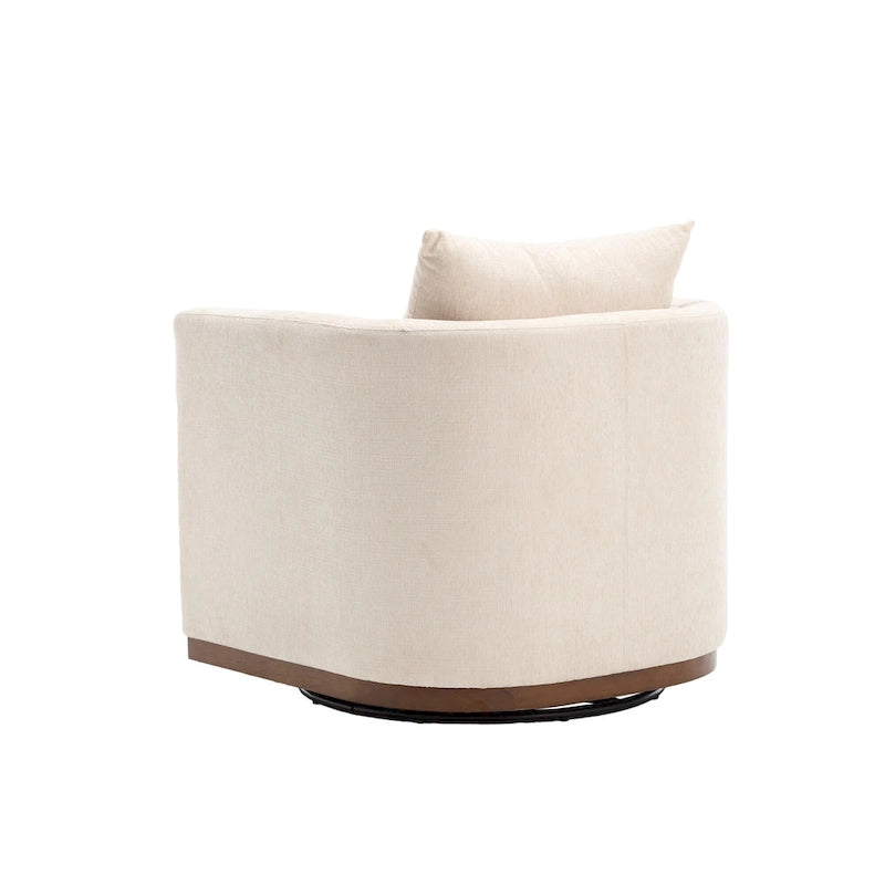 Le fauteuil baquet pivotant Chenille est doté d'une base métallique robuste et d'un design ergonomique.