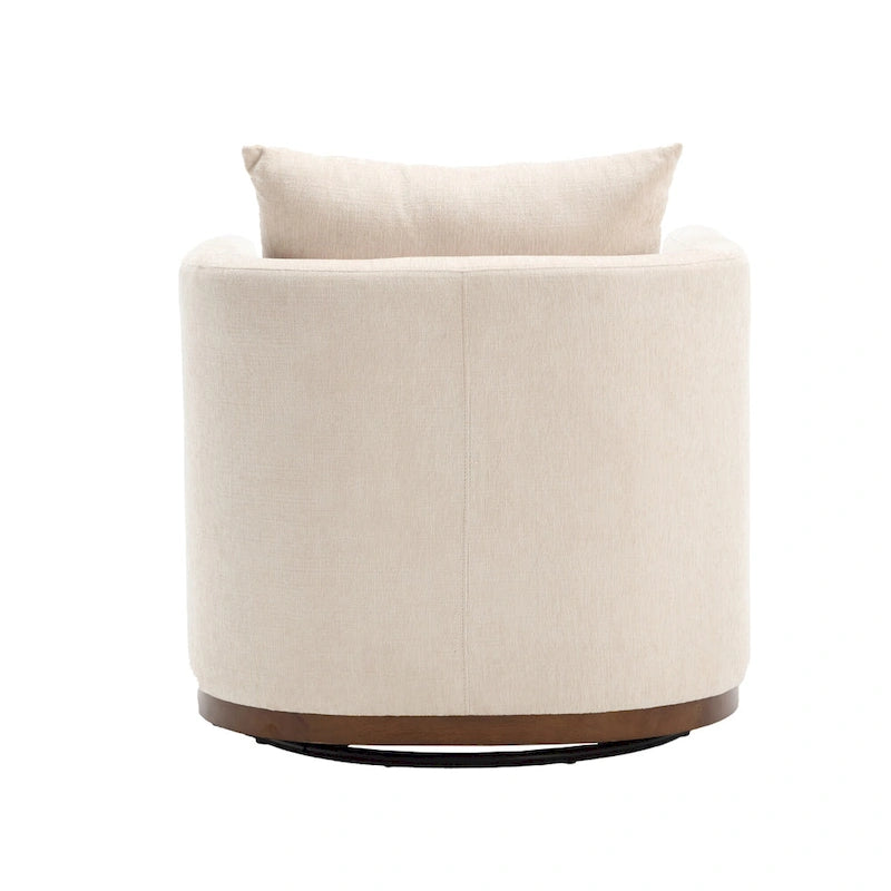 Le fauteuil baquet pivotant Chenille est doté d'une base métallique robuste et d'un design ergonomique.