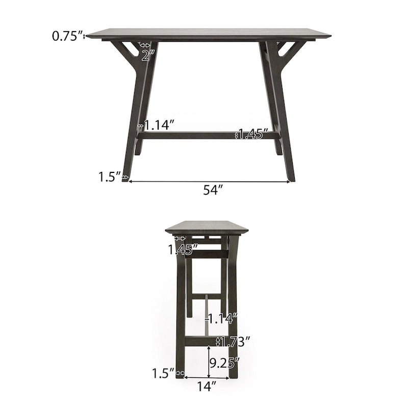 table de contrôle en hévéa