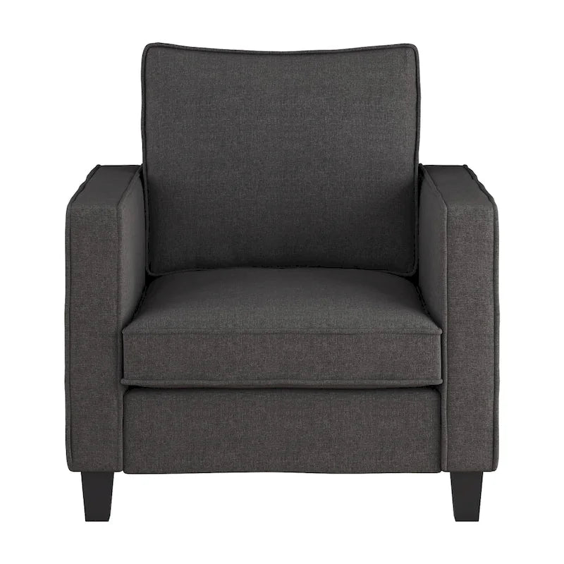 Ensemble fauteuil et repose-pieds deux pièces