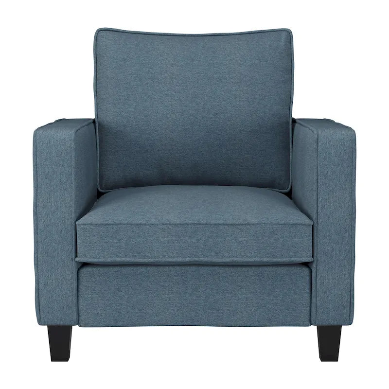 Ensemble fauteuil et repose-pieds deux pièces