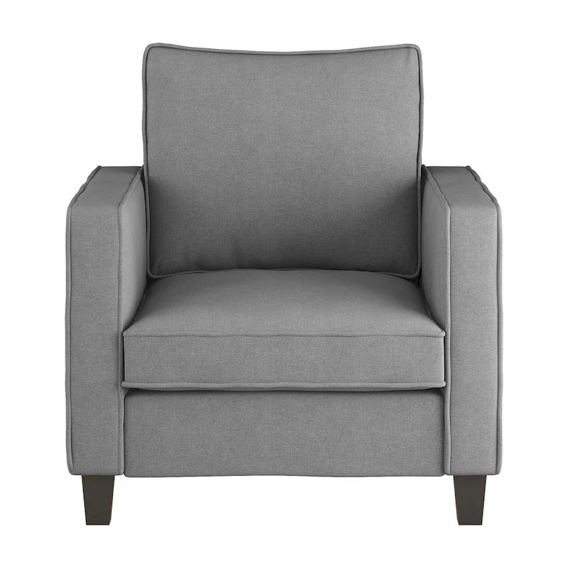 Ensemble fauteuil et repose-pieds deux pièces
