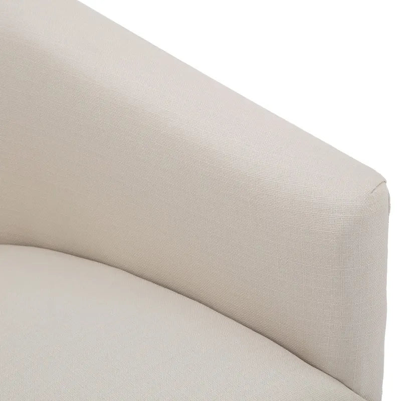Fauteuil pivotant avec jupe en tissu