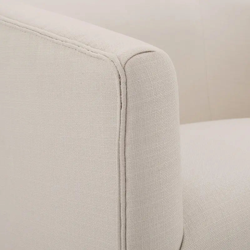 Fauteuil pivotant avec jupe en tissu