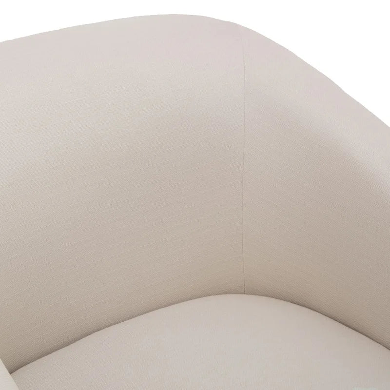 Fauteuil pivotant avec jupe en tissu