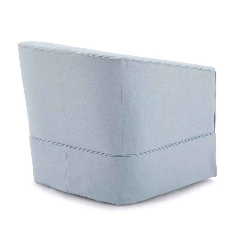 Fauteuil pivotant avec jupe en tissu