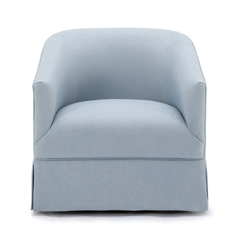 Fauteuil pivotant avec jupe en tissu
