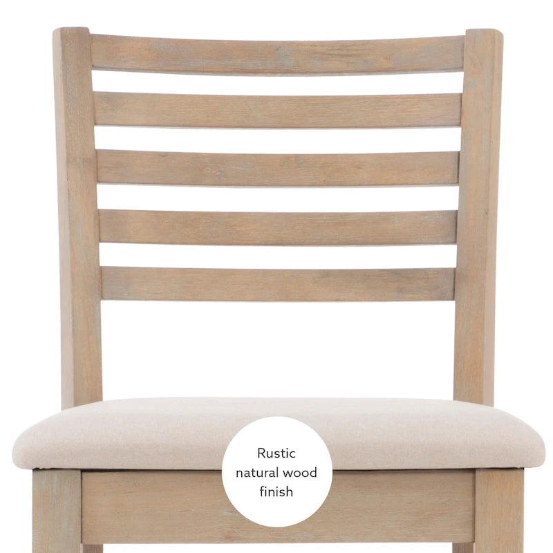 Tabouret de bar à dossier échelle de 24 pouces (similicuir / tissu)