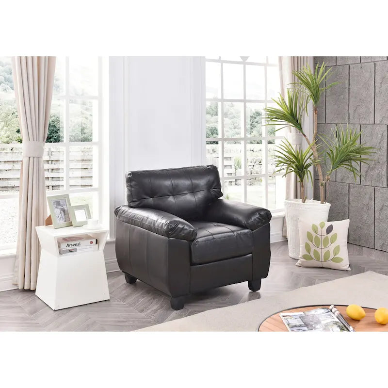 chaise en similicuir