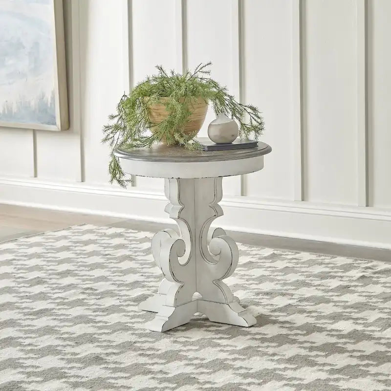 Table d'appoint ronde — Disponible en 2 finitions