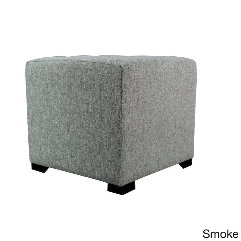 Pouffe carré capitonné à quatre boutons