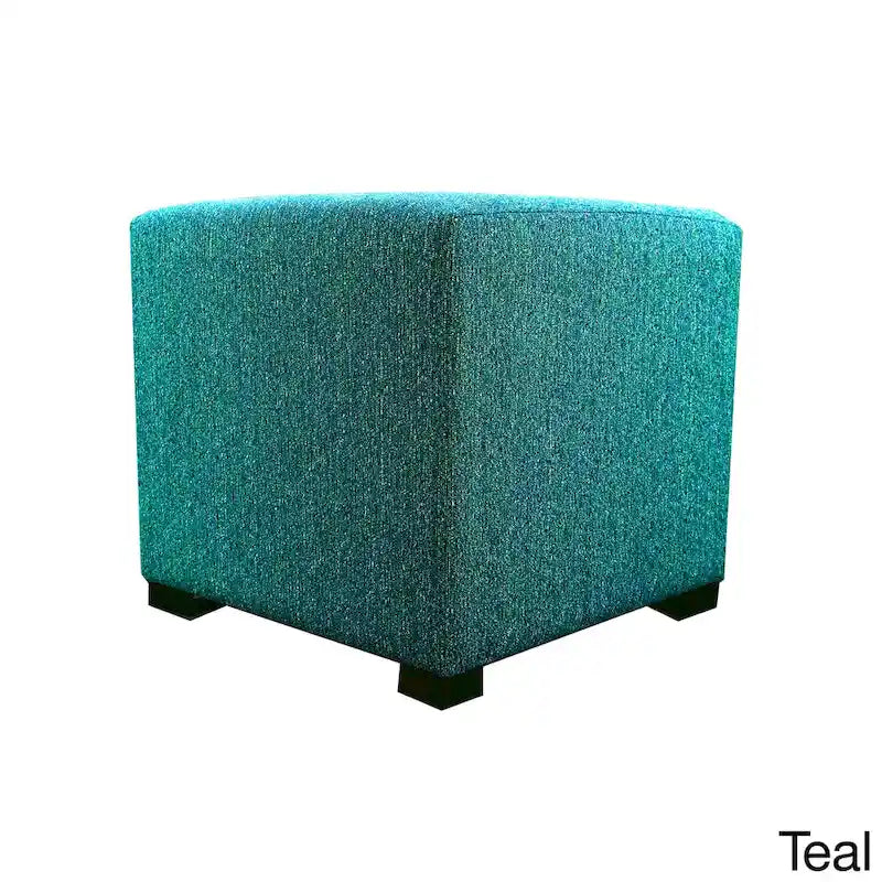 Pouffe carré capitonné à quatre boutons