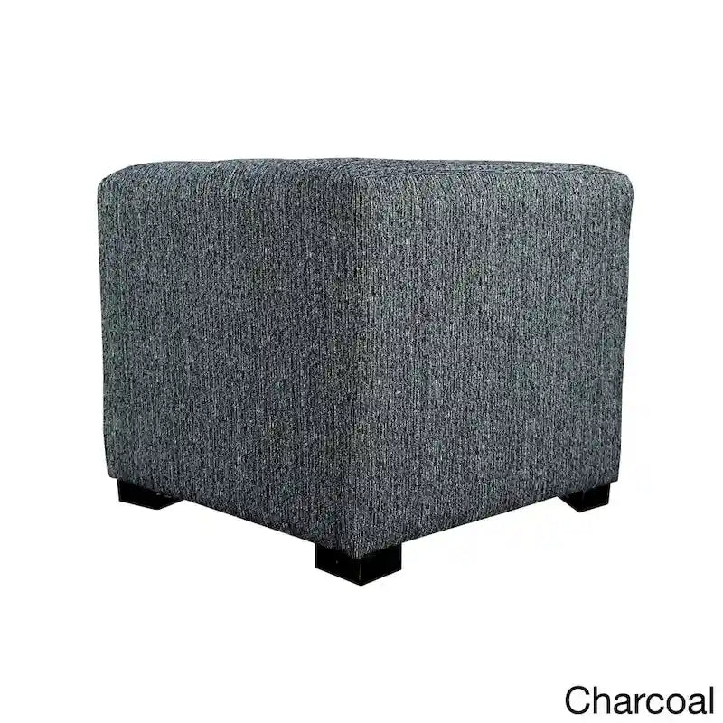 Pouffe carré capitonné à quatre boutons