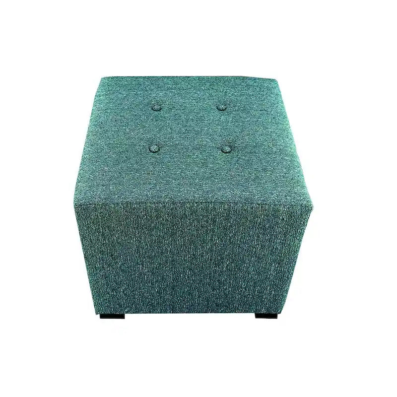 Pouffe carré capitonné à quatre boutons