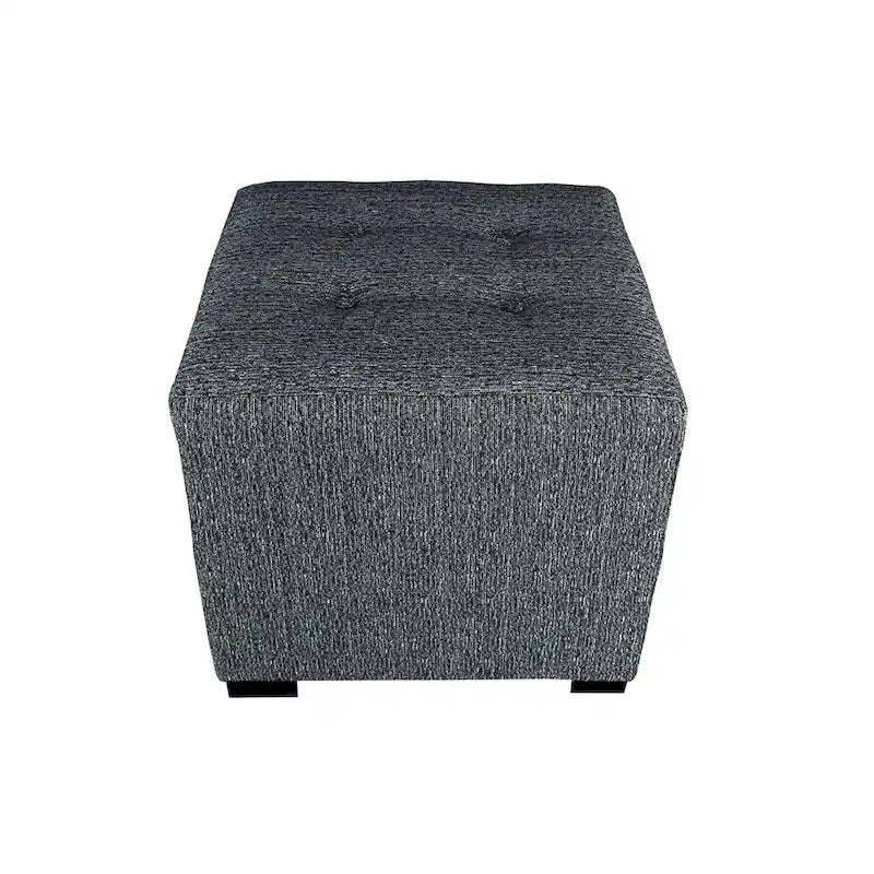 Pouffe carré capitonné à quatre boutons