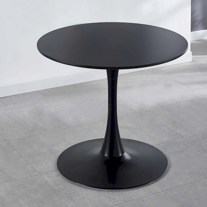 31.5Tulip Table Mid-century Dining Table for 2-4 people With Round Mdf Table Top, Pedestal Dining Table, Leisure Coffee Table