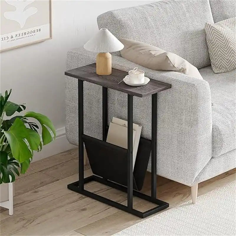 Petite table d'appoint étroite