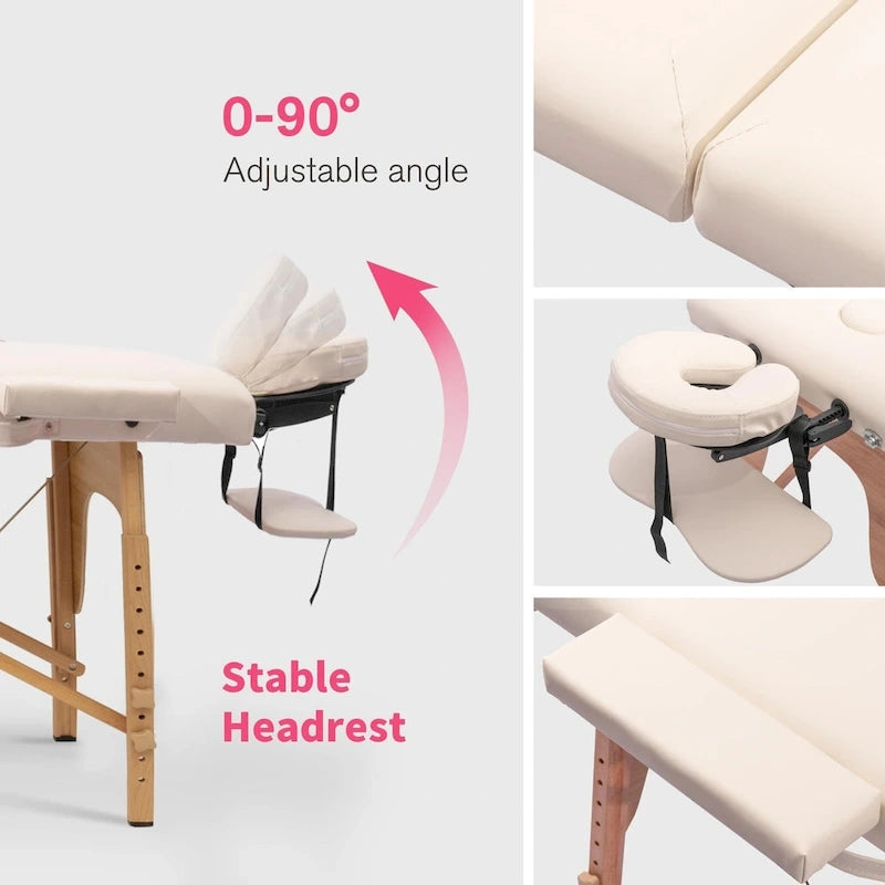 Table de massage portable de 84 pouces de long avec housse de transport