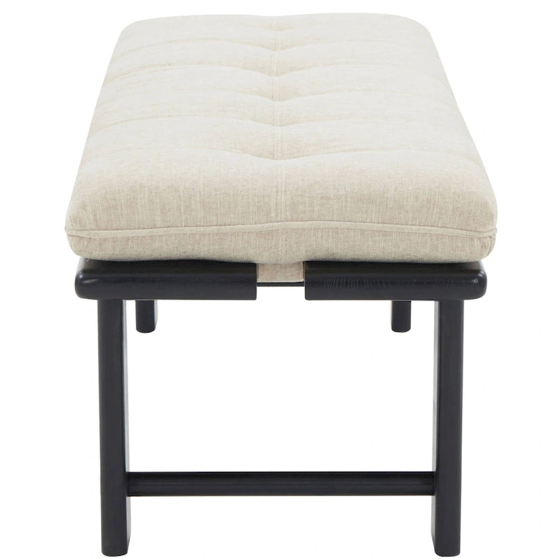Banc rembourré moderne — 60,8 po L x 18,9 po P x 18,1 po H — 61 po L x 19 po P x 18 po H
