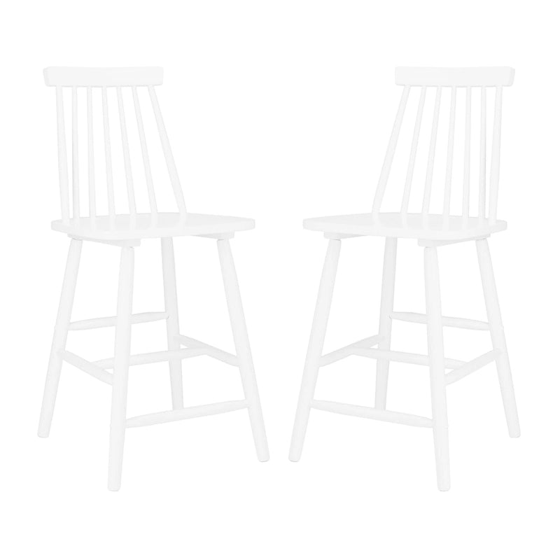 Tabourets de bar de ferme fuselés de 24 pouces (ensemble de deux) - 17,7 x 20,5 x 39,1 pouces - 18 pouces de large x 21 pouces de profondeur x 39 pouces de hauteur