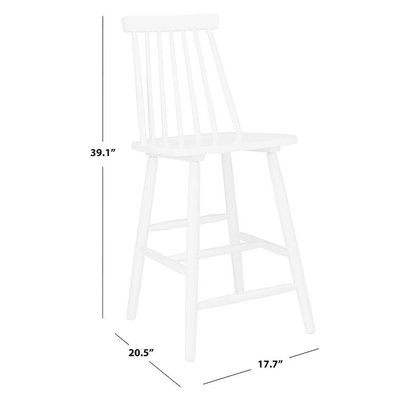 Tabourets de bar de ferme fuselés de 24 pouces (ensemble de deux) - 17,7 x 20,5 x 39,1 pouces - 18 pouces de large x 21 pouces de profondeur x 39 pouces de hauteur