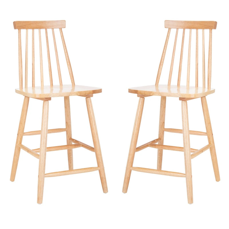Tabourets de bar de ferme fuselés de 24 pouces (ensemble de deux) - 17,7 x 20,5 x 39,1 pouces - 18 pouces de large x 21 pouces de profondeur x 39 pouces de hauteur