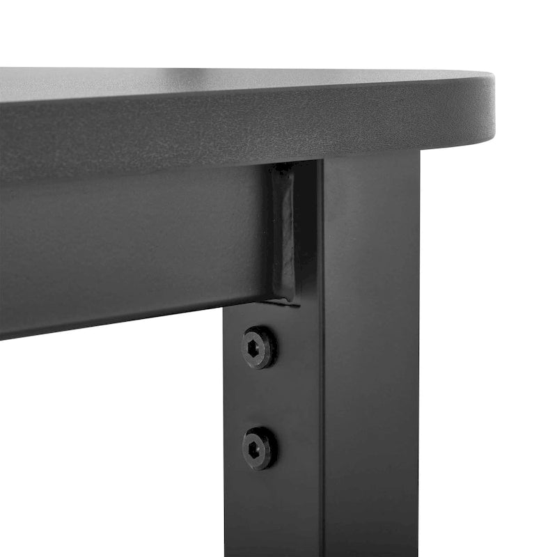 Grand bureau d'angle en L de 60 pouces avec tapis de souris pour bureau à domicile