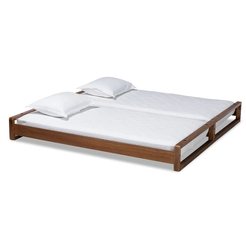Cadre de lit double/king-size extensible moderne et élégant