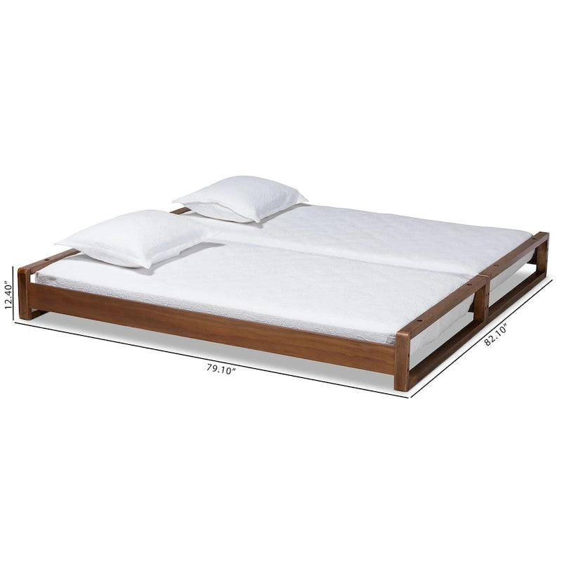 Cadre de lit double/king-size extensible moderne et élégant