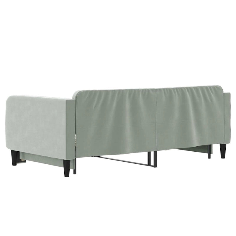 Lit de jour — Canapé-lit capitonné en velours pour chambre et salon