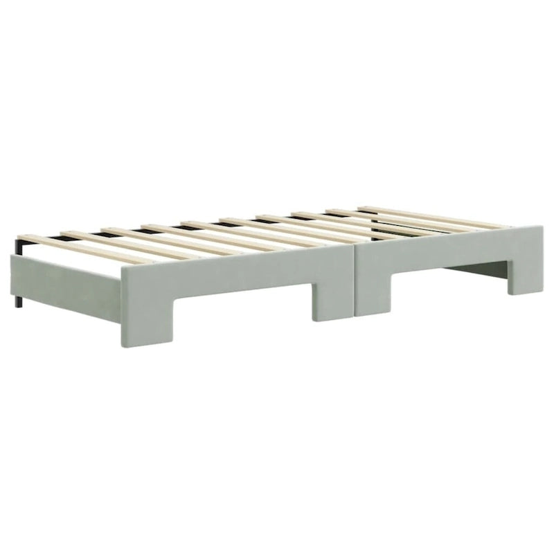 Lit de jour — Canapé-lit capitonné en velours pour chambre et salon
