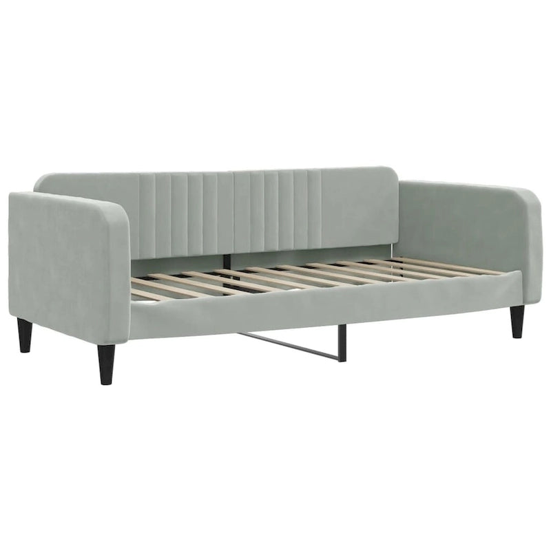 Lit de jour — Canapé-lit capitonné en velours pour chambre et salon