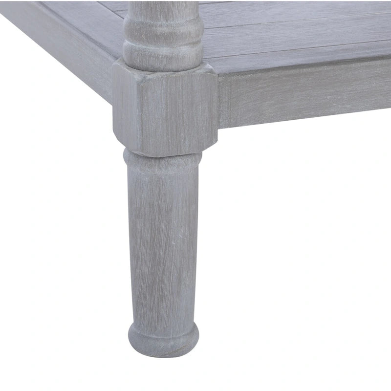 Table basse avec deux tiroirs et étagère inférieure — 37,8" L x 19" l x 19" H — 38" L x 19" P x 19" H