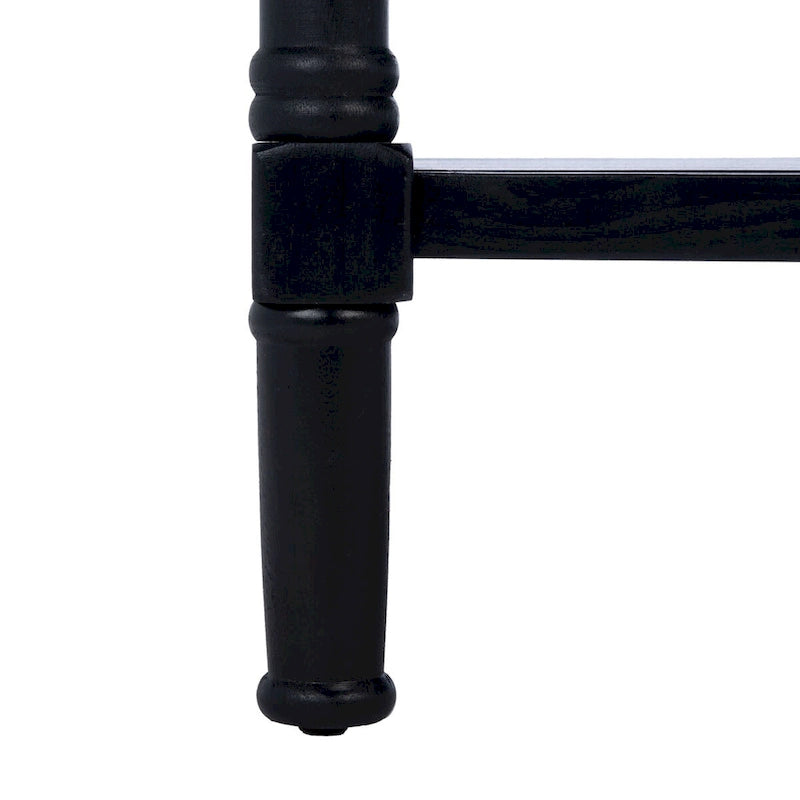 Table basse avec deux tiroirs et étagère inférieure — 37,8" L x 19" l x 19" H — 38" L x 19" P x 19" H