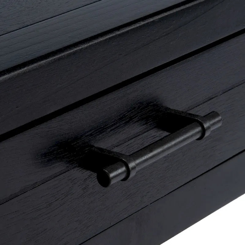 Table basse avec deux tiroirs et étagère inférieure — 37,8" L x 19" l x 19" H — 38" L x 19" P x 19" H