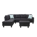 Canapé sectionnel gauche de 98 po de large avec ottoman — 98" L x 71" P x 33" H