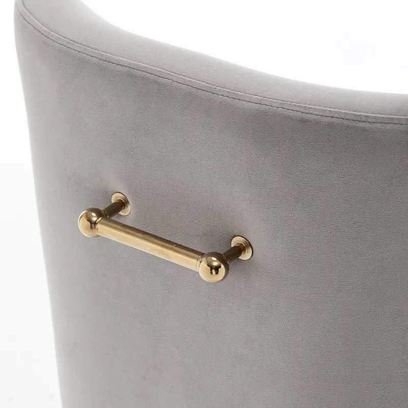 Chaises de salle à manger tapissées de velours (lot de 4) — Chaises d'appoint modernes de luxe léger sans accoudoirs