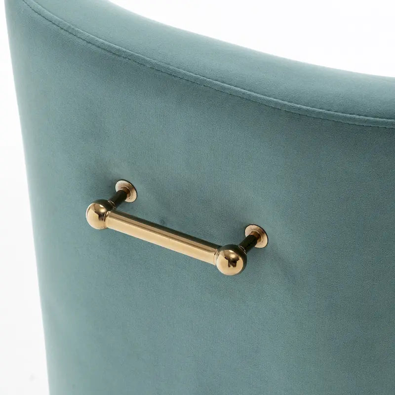 Chaises de salle à manger tapissées de velours (lot de 4) — Chaises d'appoint modernes de luxe léger sans accoudoirs