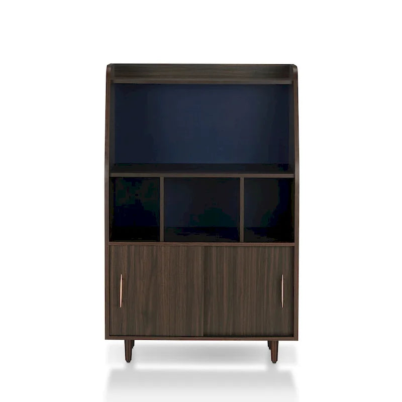 Buffet de rangement moderne à plusieurs niveaux marron