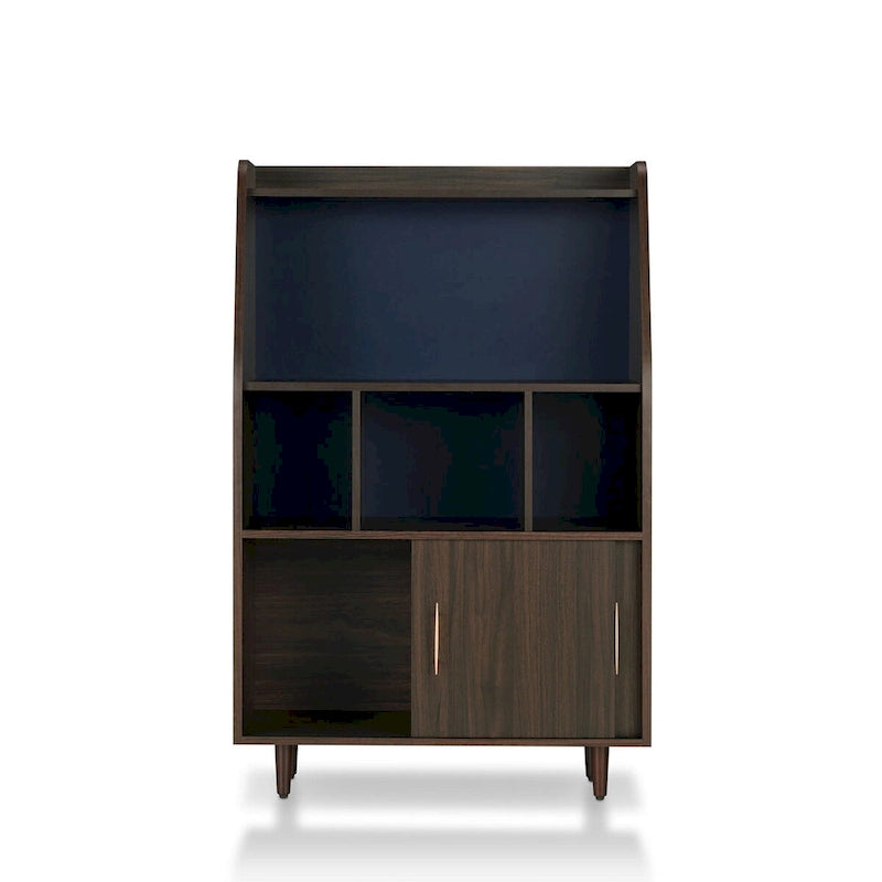 Buffet de rangement moderne à plusieurs niveaux marron